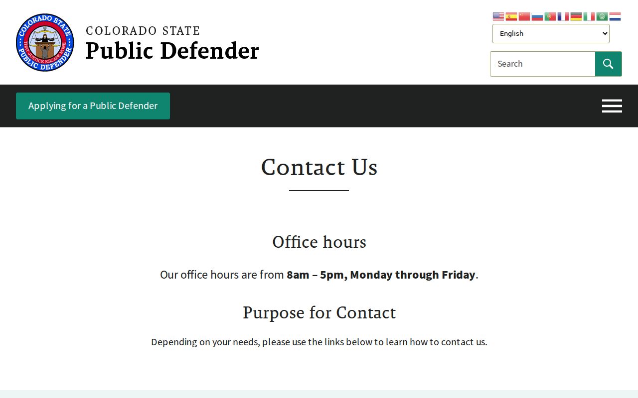 Dolores County arrest records and court charges public defender contact page
