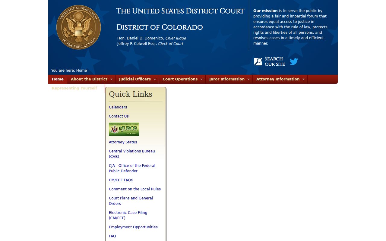 Dolores County District Court federal district court comparison source