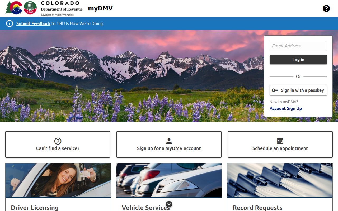 Dolores County traffic record lookup and Colorado myDMV portal